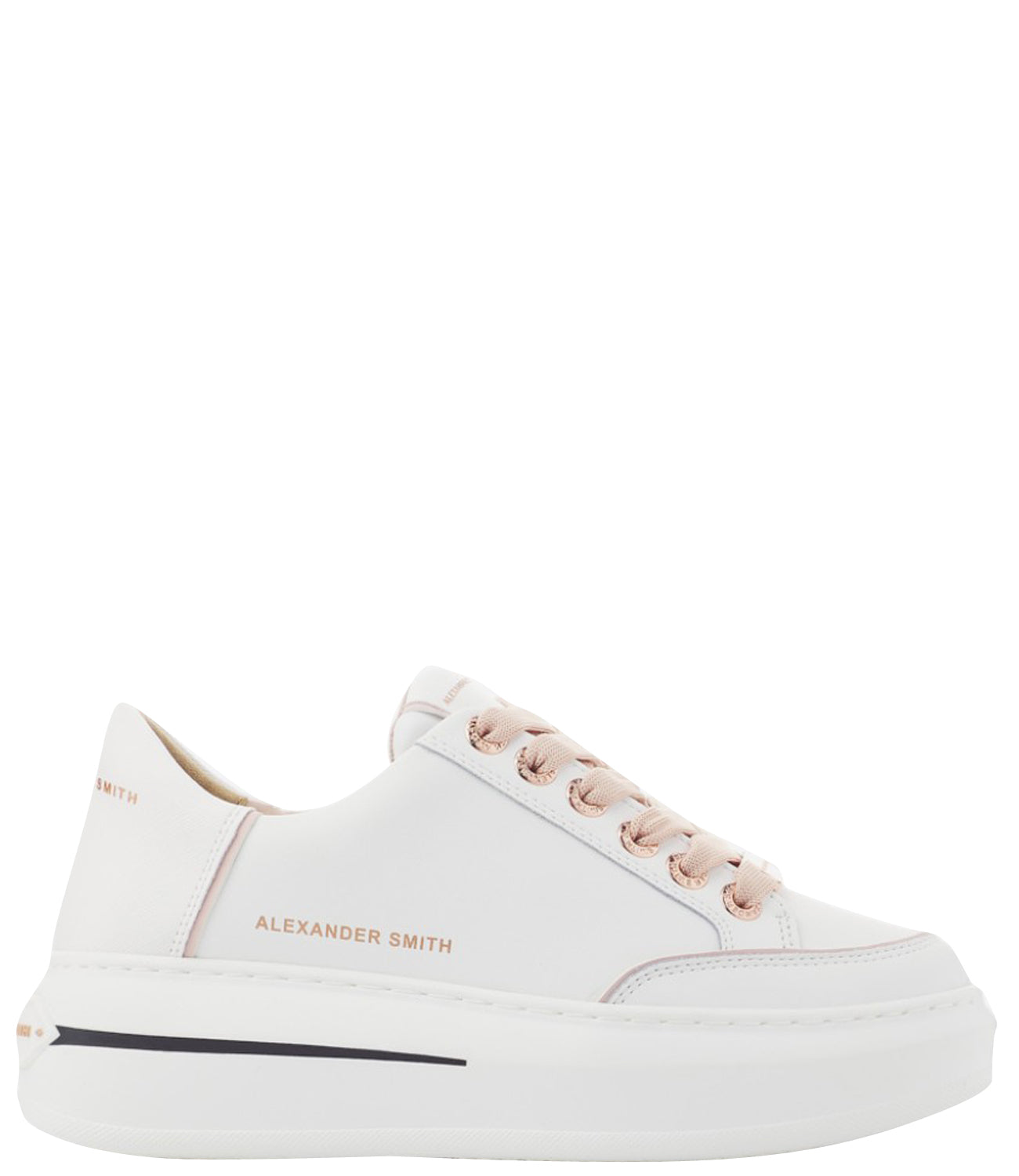 Alexander Smith Sneakers Donna Mod. ASAZLSW1948 LANCASTER W WRS-ROSE WHITE Bianco