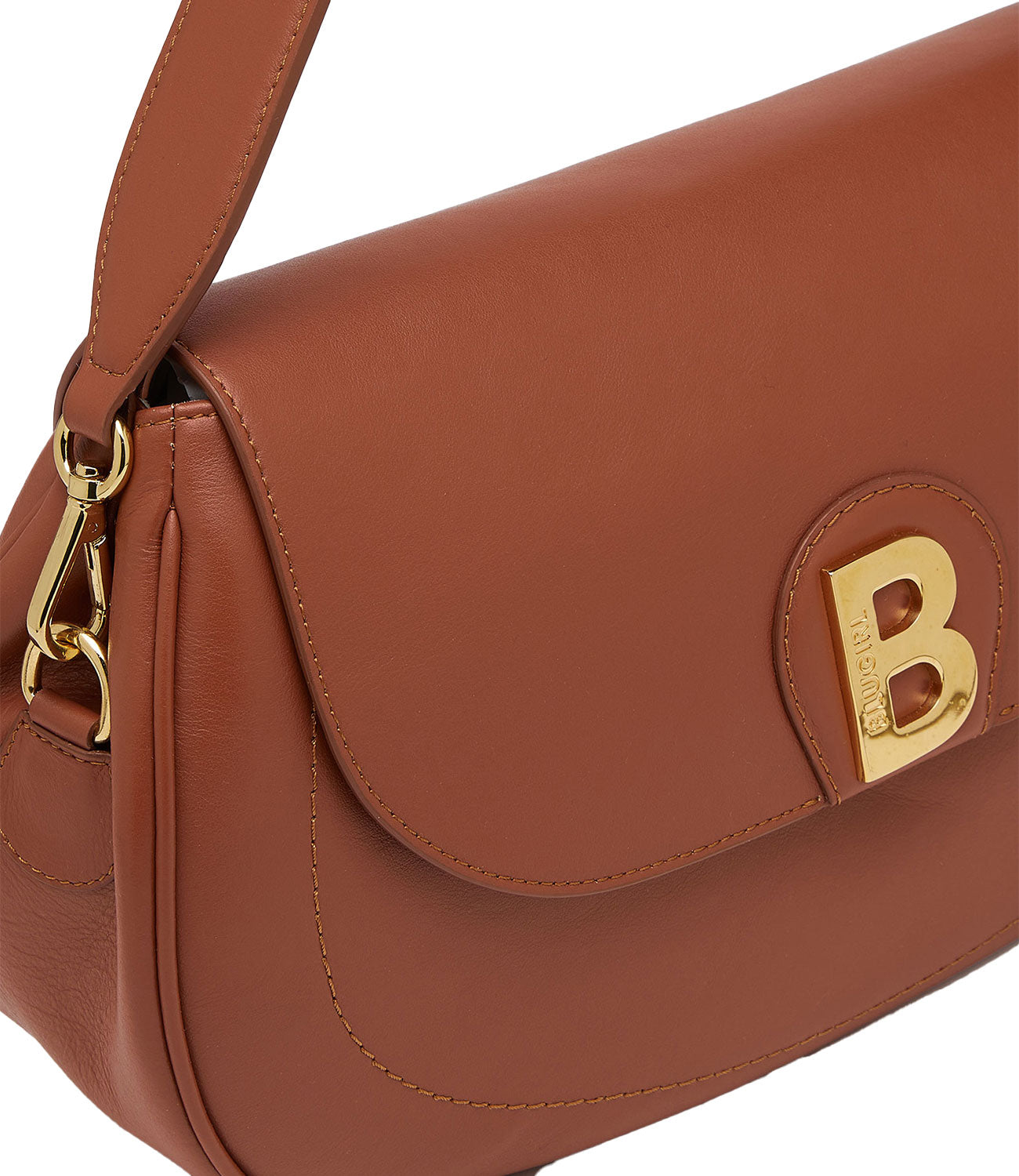 Blugirl Borsa a spalla hobo con logo Marrone