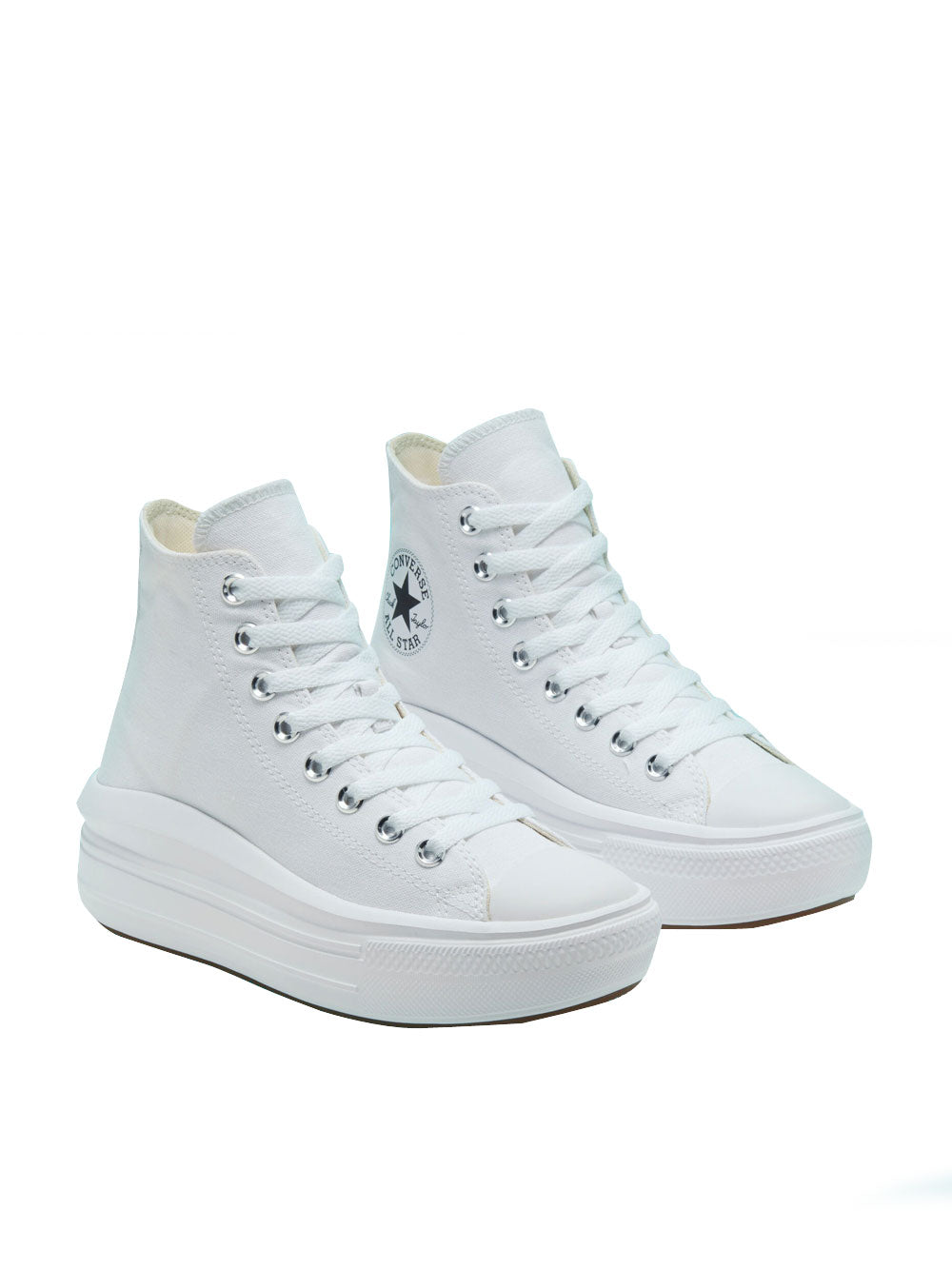 Converse Sneakers Chuck Taylor All Star Move Hi da Donna Bianco